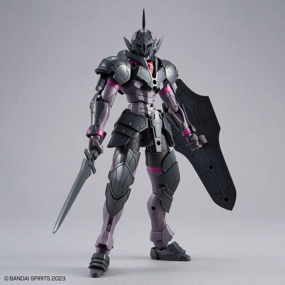 Maqueta 30MF Rosan Knight con armadura oscura, espada y escudo