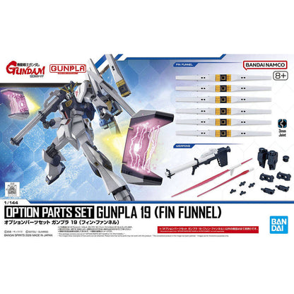Set BANDAI Gunpla 19 Fin Funnel montado en una maqueta 1/144 - 2