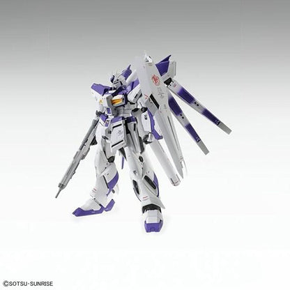 Maqueta MG 1/100 Hi-Nu Gundam RX-93-v2 Ver. Ka en blanco y morado