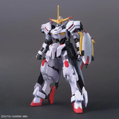 Maqueta HG 1/144 Gundam Hajiroboshi blanca con detalles rojos y dorados - 2