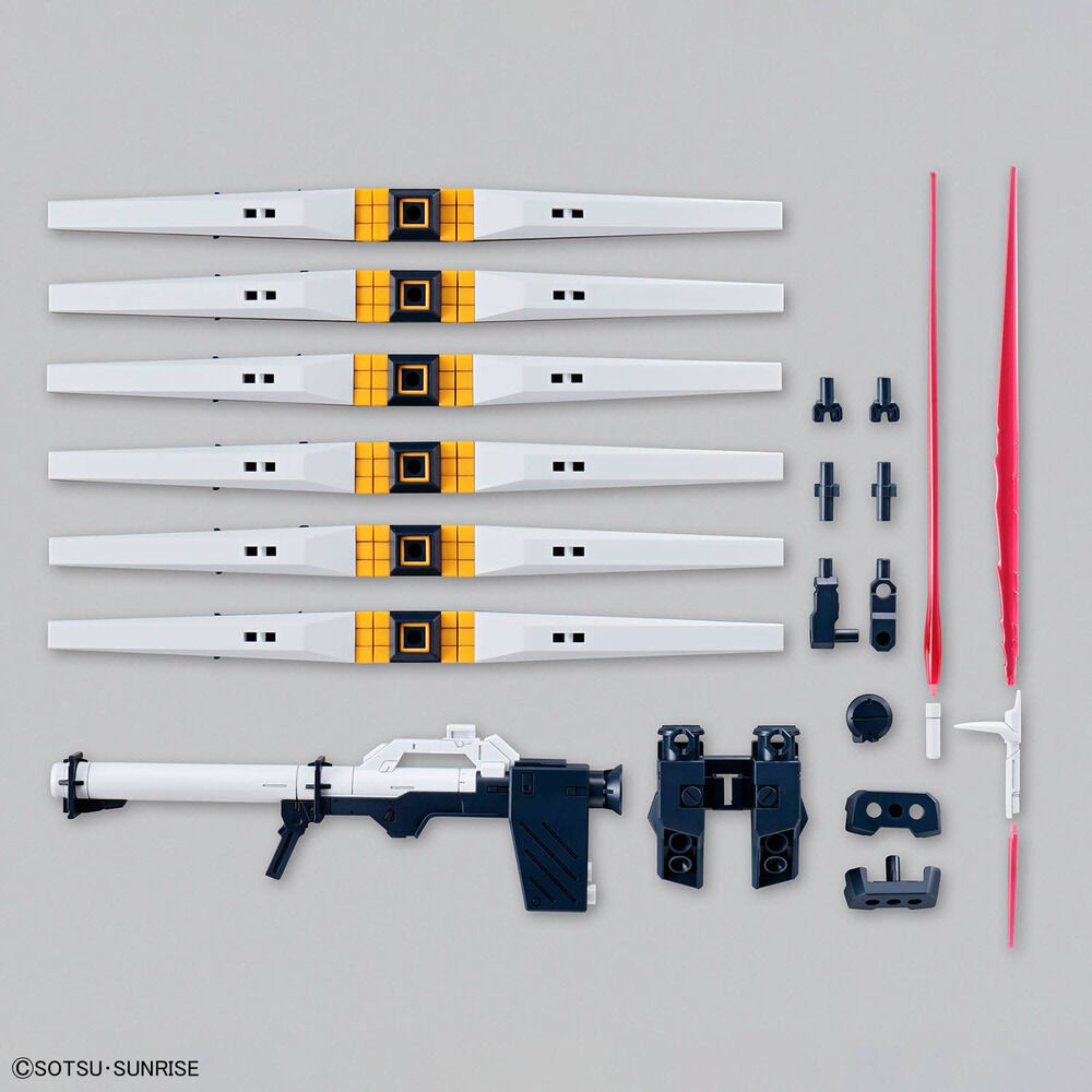 Set BANDAI Gunpla 19 Fin Funnel montado en una maqueta 1/144 - 3