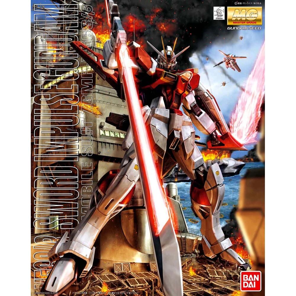 Maqueta MG 1/100 Sword Impulse Gundam montada con escudo y espadas - 3