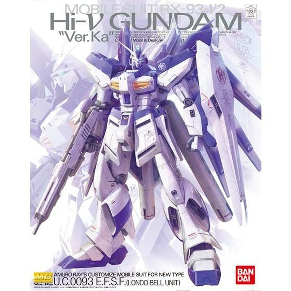 Maqueta MG 1/100 Hi-Nu Gundam RX-93-v2 Ver. Ka en blanco y morado - 3