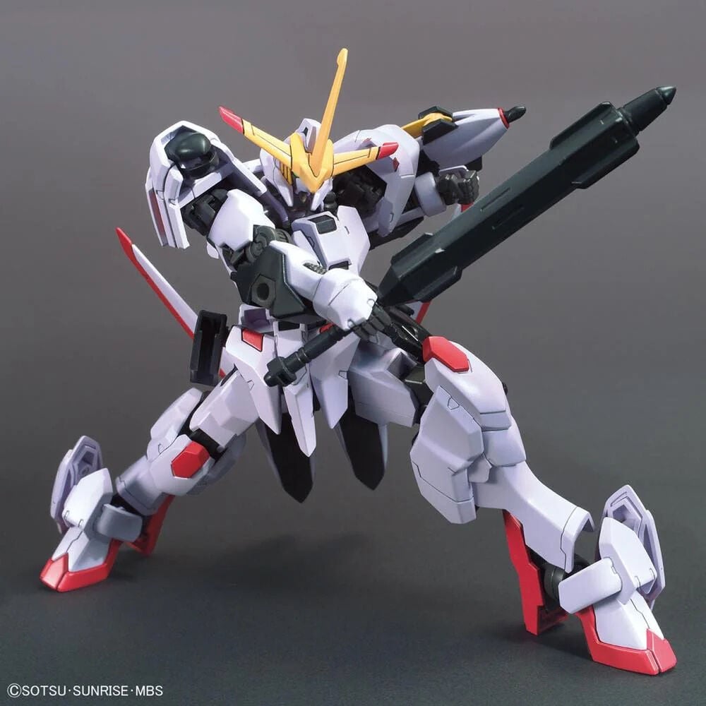Maqueta HG 1/144 Gundam Hajiroboshi blanca con detalles rojos y dorados - 4