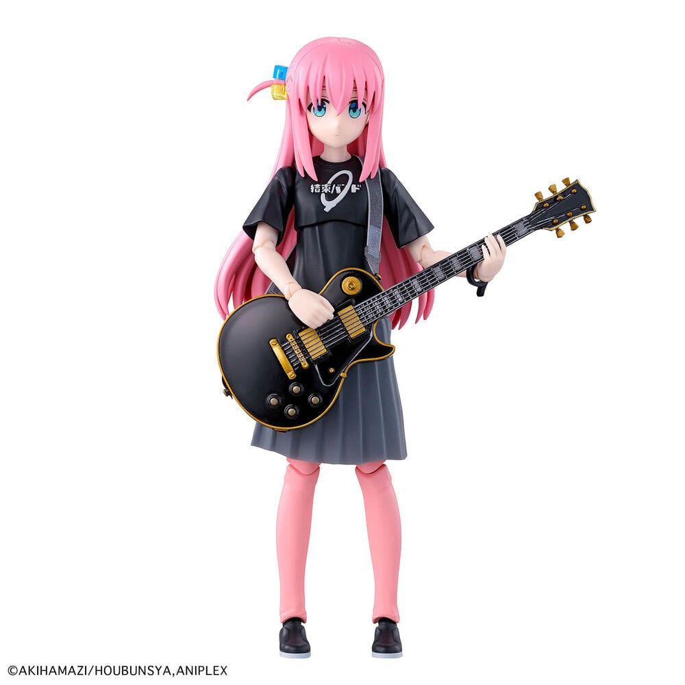 Maqueta de Hitori Gotoh con guitarra eléctrica negra