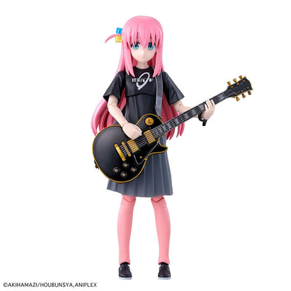 Maqueta de Hitori Gotoh con guitarra eléctrica negra