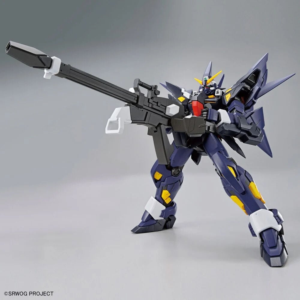Maqueta HG 1/144 Huckebein Mk-II de Super Robot Wars OG en azul oscuro y amarillo - 5