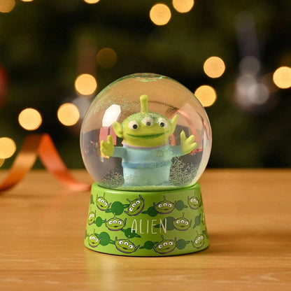 Bola de nieve de Alien de Toy Story con base verde