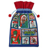 Saco navideño azul y rojo de Toy Story con personajes Disney Pixar