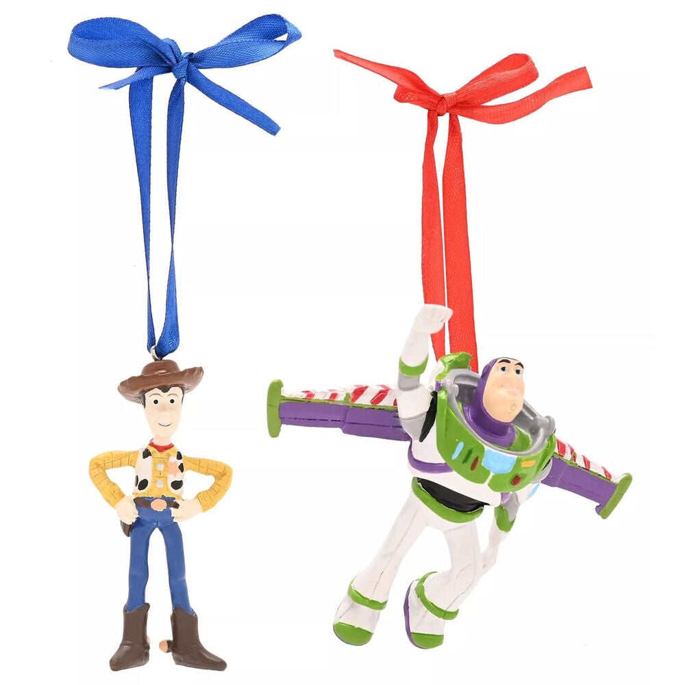 Set de adornos navideños de Toy Story con Woody y Buzz Lightyear