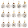 Set de 15 bolas de Navidad Disney de cerámica en blanco y dorado