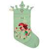 Calcetín navideño verde de Ariel La Sirenita Disney