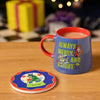 Set de taza y posavasos Toy Story con Woody y Buzz Lightyear