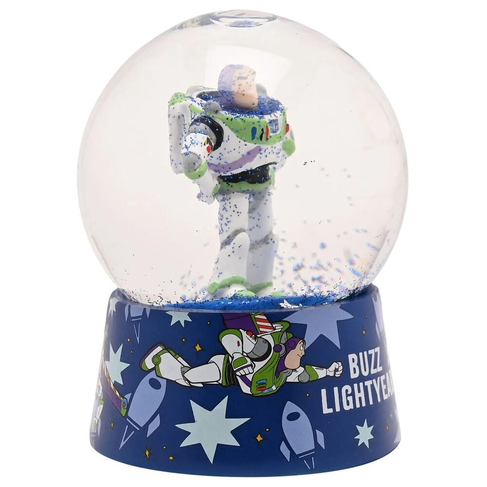Bola de nieve de Buzz Lightyear de Toy Story con base azul decorada - 2