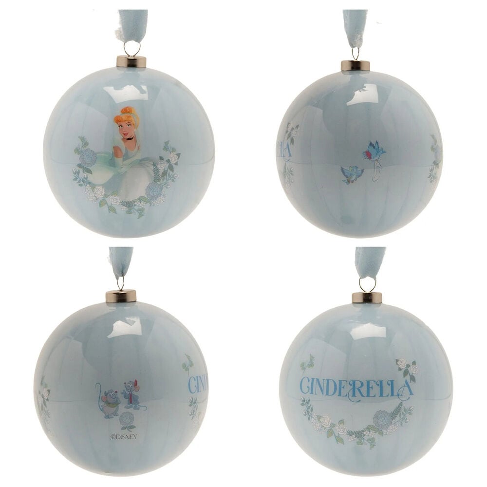 Set de 7 bolas de Navidad Disney Princesas en tonos pastel - 2