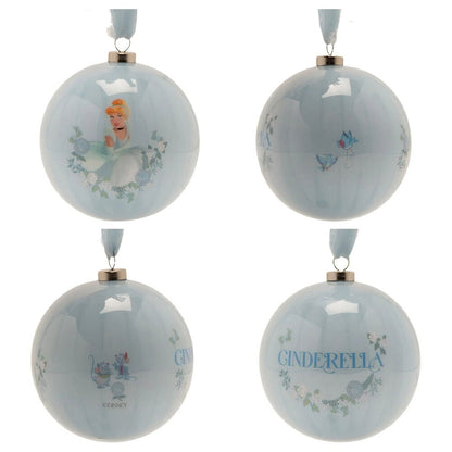 Set de 7 bolas de Navidad Disney Princesas en tonos pastel - 2