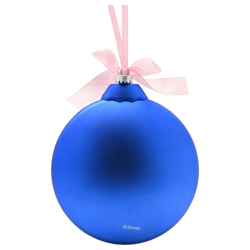 Bola de Navidad Disney Stitch azul y rosa con cinta - 2