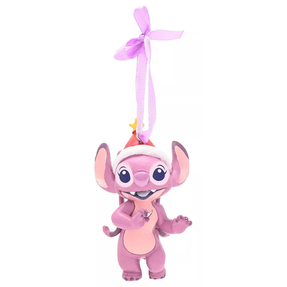 Set de dos adornos navideños Disney Stitch en azul y rosa - 3