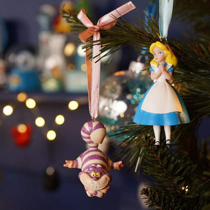 Set de dos adornos navideños Disney de Alicia y el Gato de Cheshire - 3