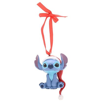 Set de dos adornos navideños Disney Stitch en azul y rosa - 4