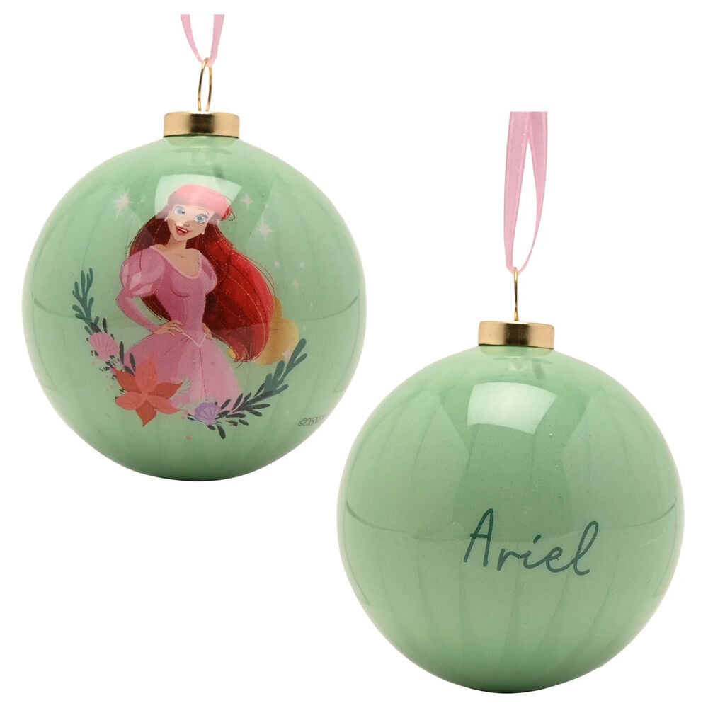 Set de 12 bolas de Navidad Disney Princesas de colores pastel - 4
