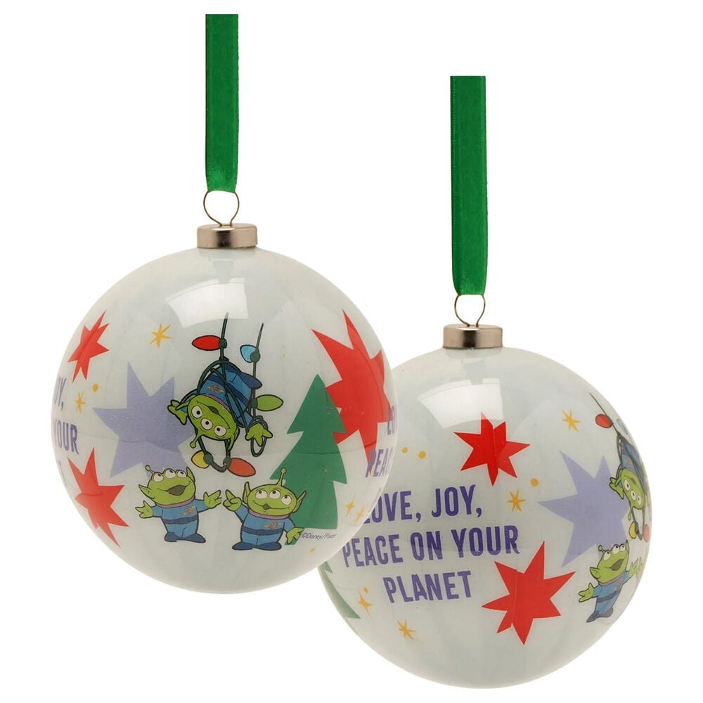 Set de cuatro bolas de Navidad Toy Story Disney Pixar en un árbol - 5