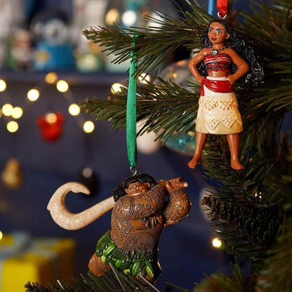 Set de adornos navideños Disney Vaiana con figuras de Vaiana y Maui - 4
