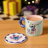 Set de taza y posavasos de cerámica con diseño de Stitch Disney