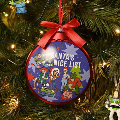 Bola de Navidad Toy Story con personajes y lazo rojo - 3