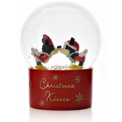 Bola de nieve navideña Disney con Mickey y Minnie Kisses - 2