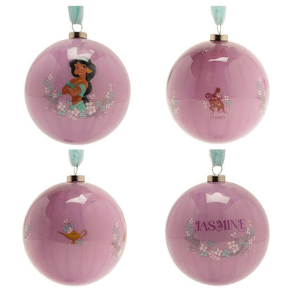 Set de 7 bolas de Navidad Disney Princesas en tonos pastel - 3