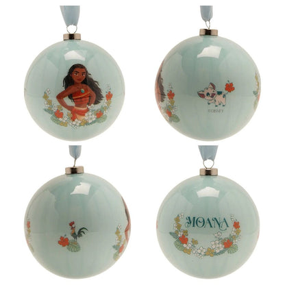 Set de 7 bolas de Navidad Disney Princesas en tonos pastel - 4