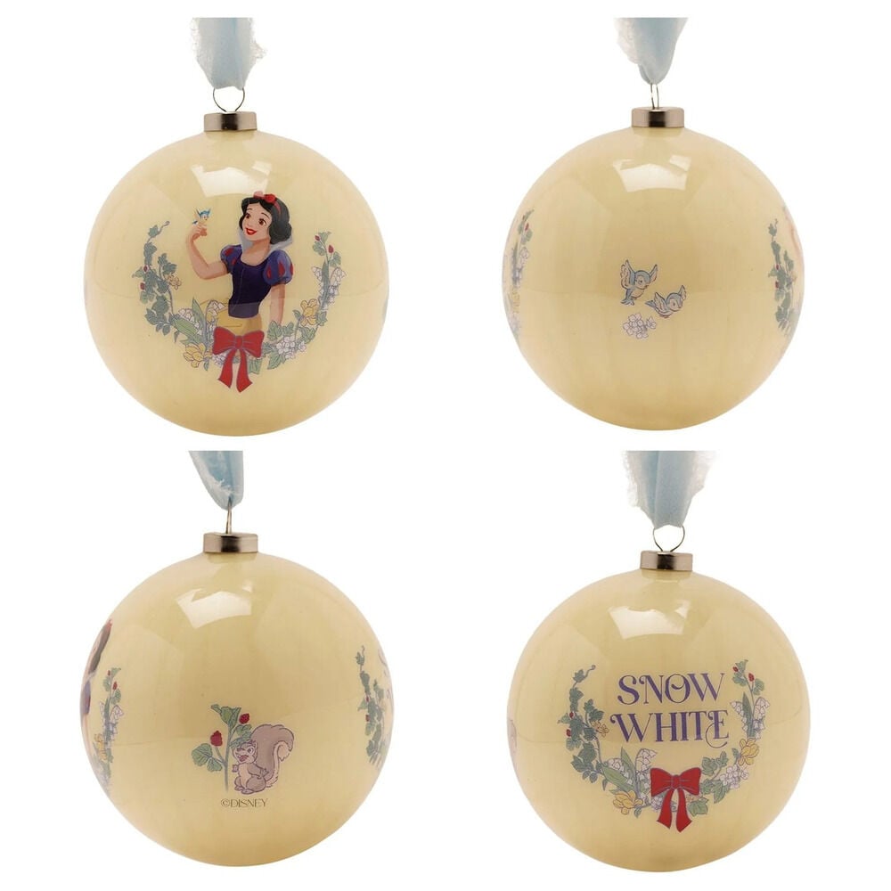 Set de 7 bolas de Navidad Disney Princesas en tonos pastel - 5