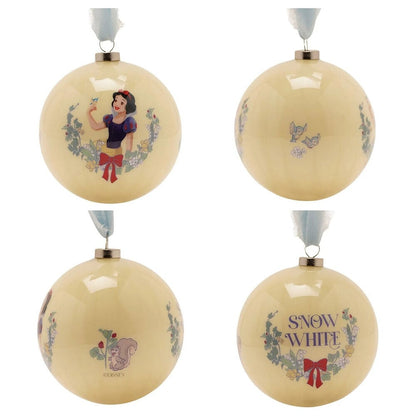 Set de 7 bolas de Navidad Disney Princesas en tonos pastel - 5