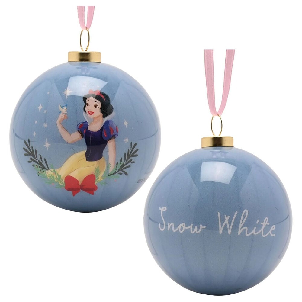 Set de 12 bolas de Navidad Disney Princesas de colores pastel - 7