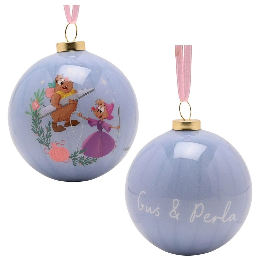 Set de 12 bolas de Navidad Disney Princesas de colores pastel - 10