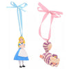Set de dos adornos navideños Disney de Alicia y el Gato de Cheshire