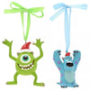 Set de dos adornos navideños de Monsters Inc con Mike y Sulley