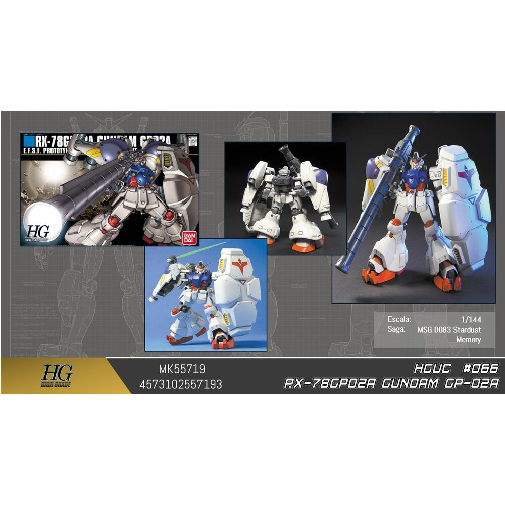 Maqueta HGUC 1/144 RX-78GP02A Gundam Physalis - 2