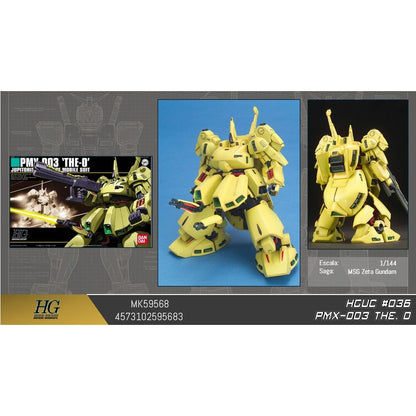 Maqueta HGUC 1/144 PMX-003 The-O de Gundam en tonos amarillos - 2