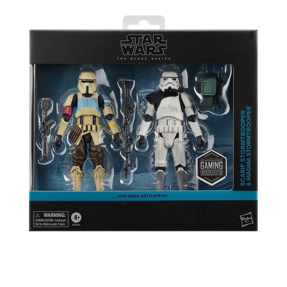 Set de dos figuras Star Wars Battlefront Scarif y Magma Stormtrooper de 15 cm - 2