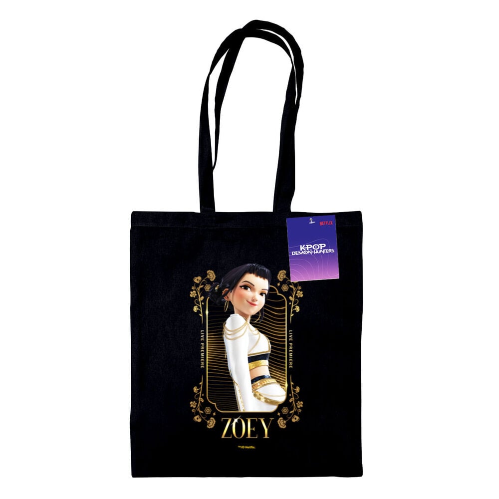 Bolsa shopping negra de Zoey de KPop Demon Hunters