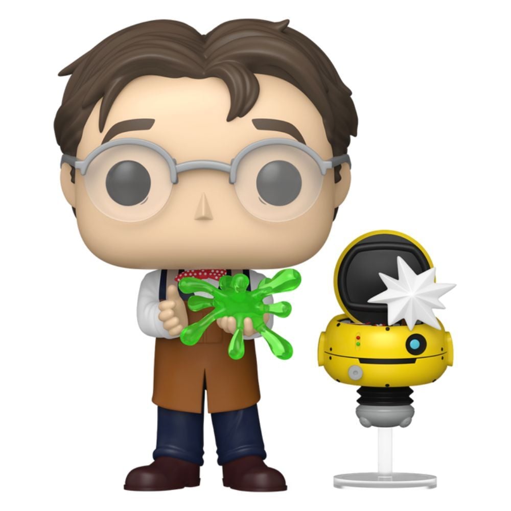 Figura Funko POP! de Professor Brainard con Weebo de Flubber - 2