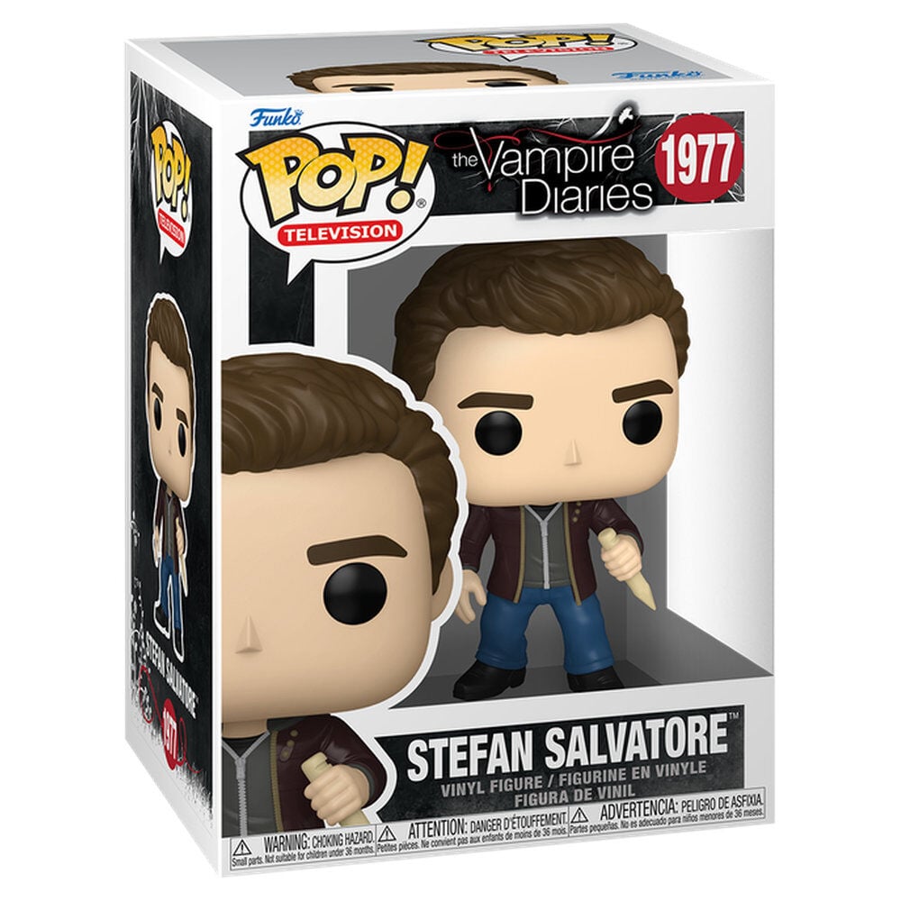 Figura Funko POP de Stefan Salvatore en caja