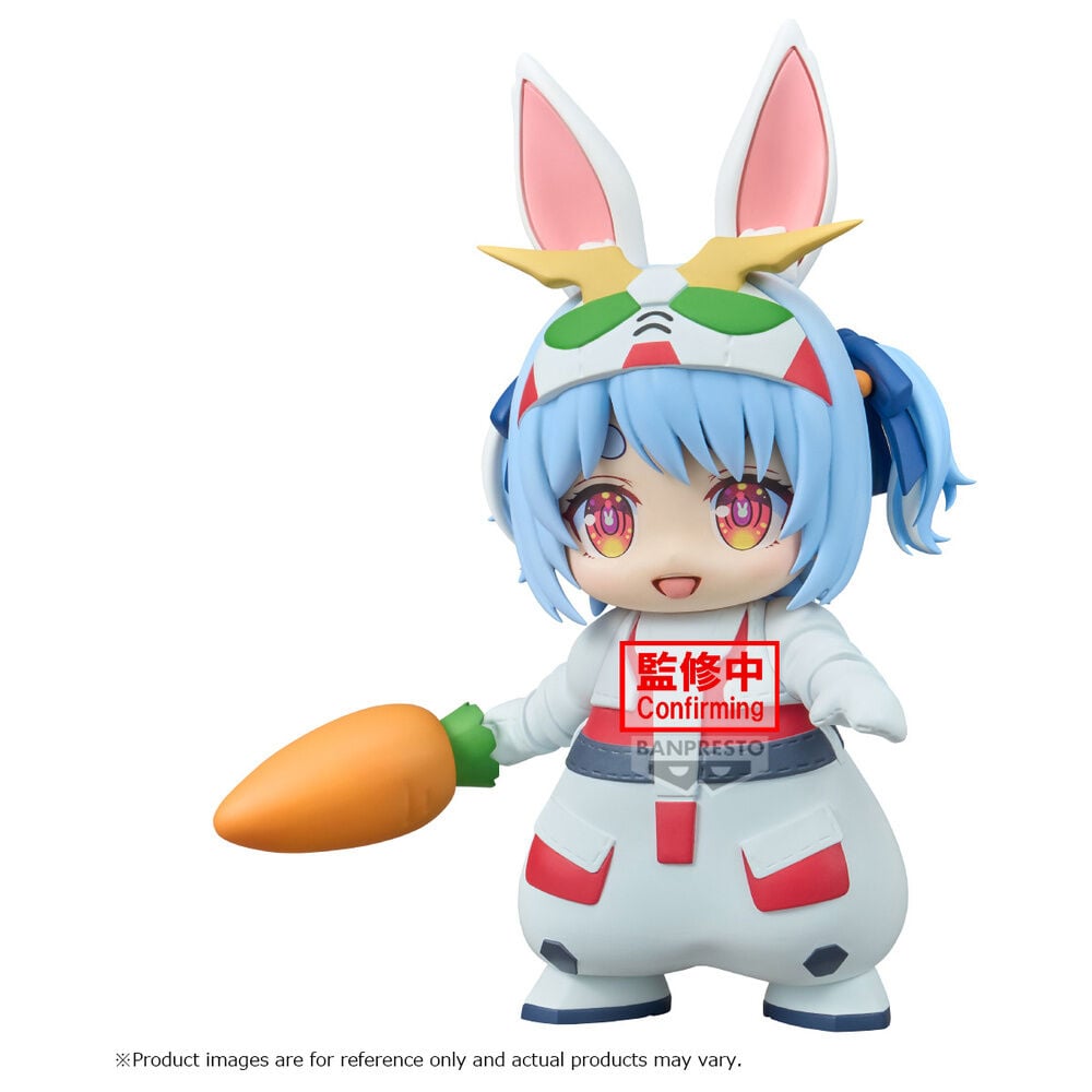 Figura usada de Pekora Nui Armor con armadura blanca y zanahoria