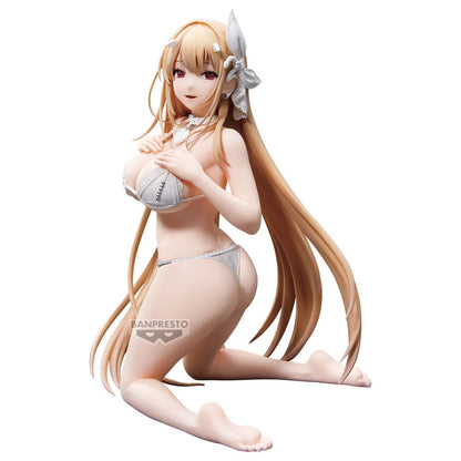 Figura de Viper Cord Reel de Goddess of Victory: NIKKE, con melena rubia y atuendo blanco