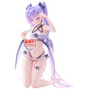 Figura Banpresto Eve Espresto Sweetest Pose Rurudo de 16 cm con cabello lila y gafas de corazón