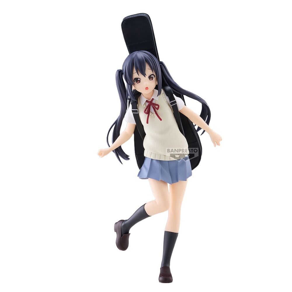 Figura de Azusa Nakano de K-ON!! con uniforme escolar y estuche negro