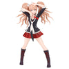 Figura de Junko Enoshima de Danganronpa con atuendo negro, blanco y rojo