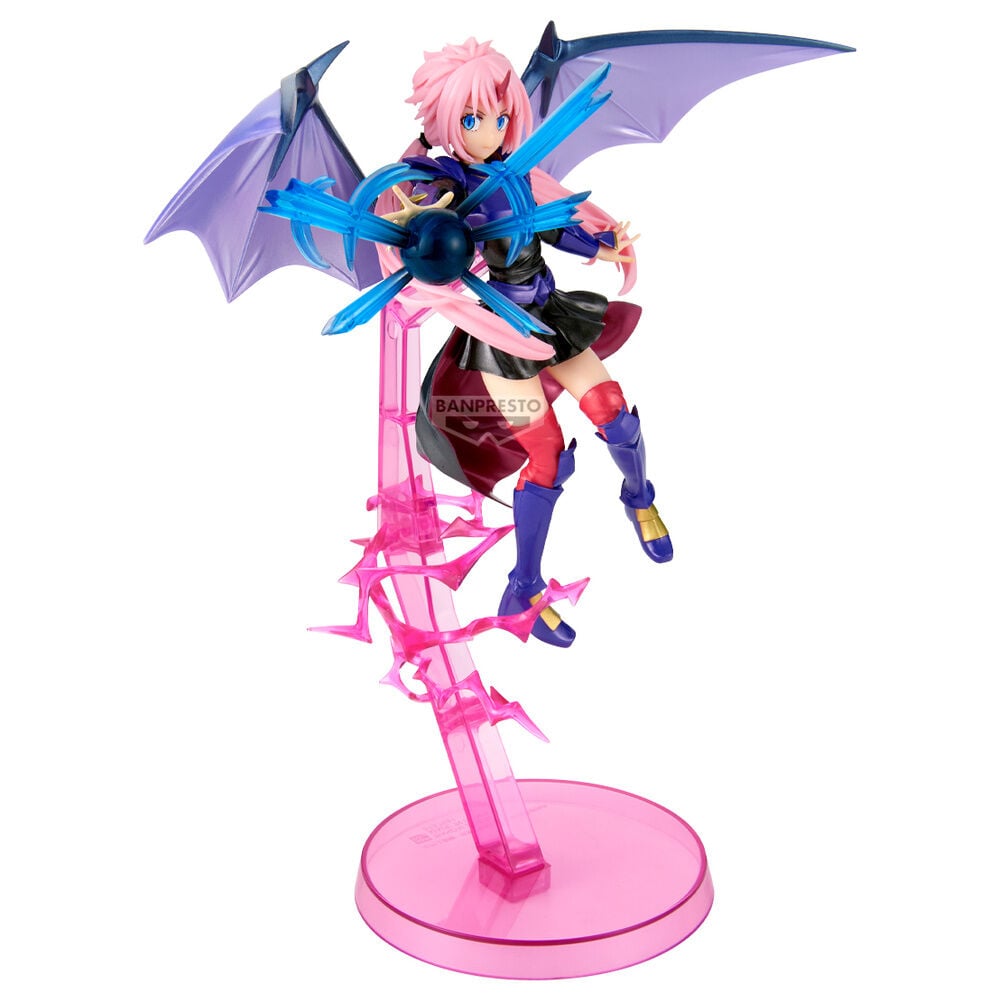 Figura de Milim Dragon Form con alas y base rosa translúcida